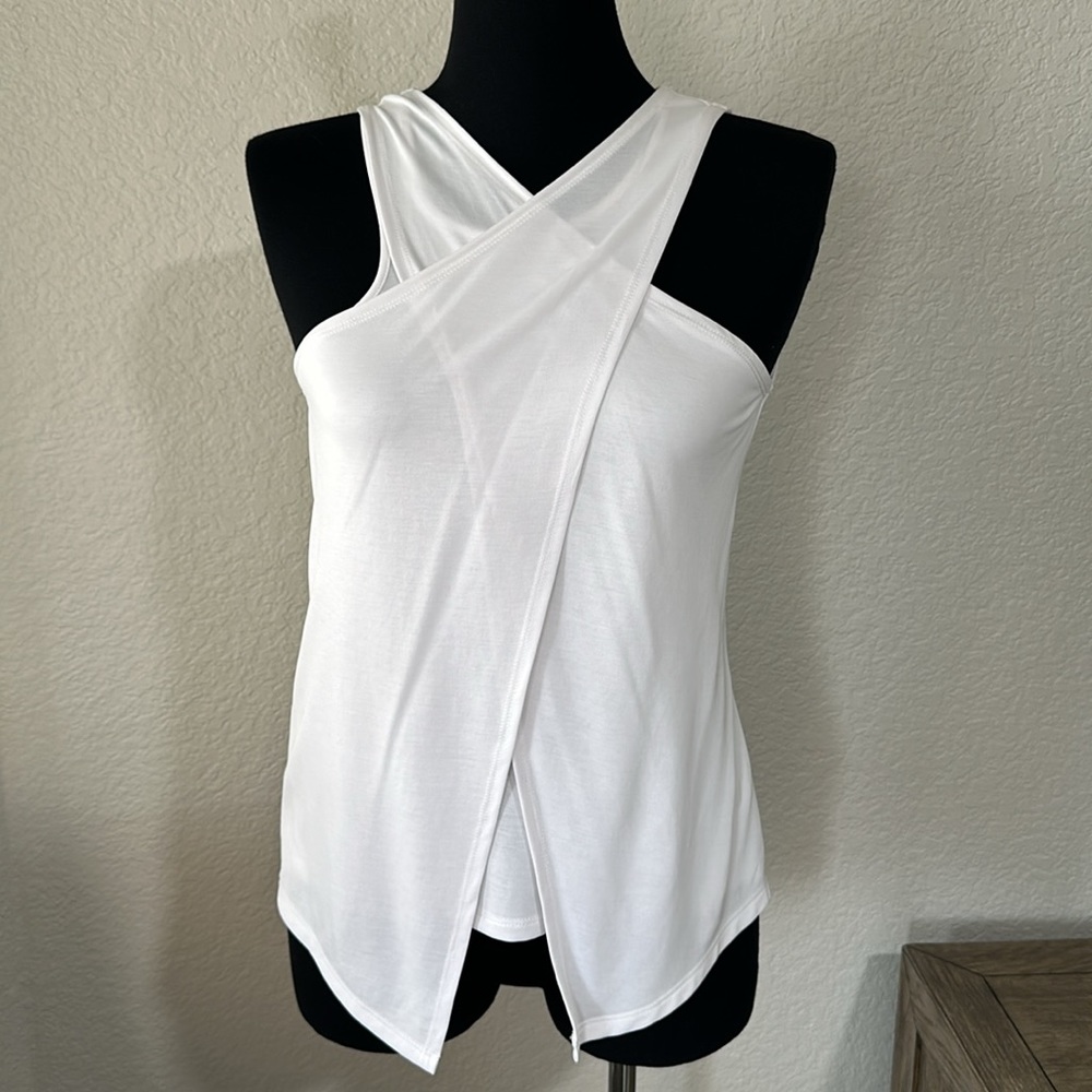 NWT BCBGMAXAZRIA Crossover Tank Top - Picture 2 of 7